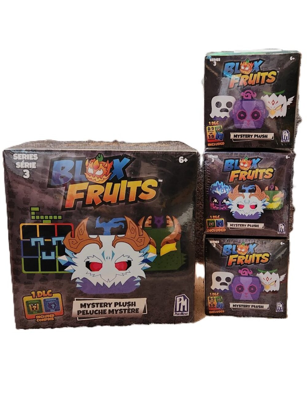 BLOX FRUITS Series 3 - Mystery Plush Set of Four (4) - 4" and 8" - NEW